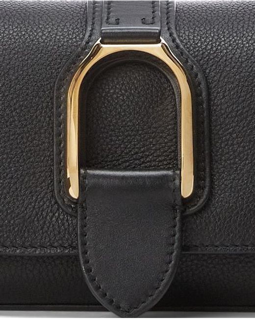Ralph Lauren Black Welington Calfskin Mini Chain Bag