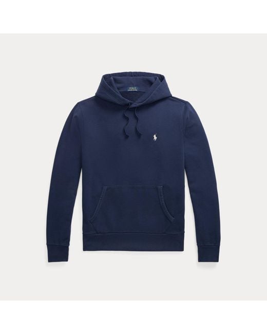 Polo Ralph Lauren Blue Loopback Fleece Hoodie for men