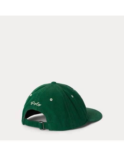 Polo Ralph Lauren Green Chamois Ball Cap for men