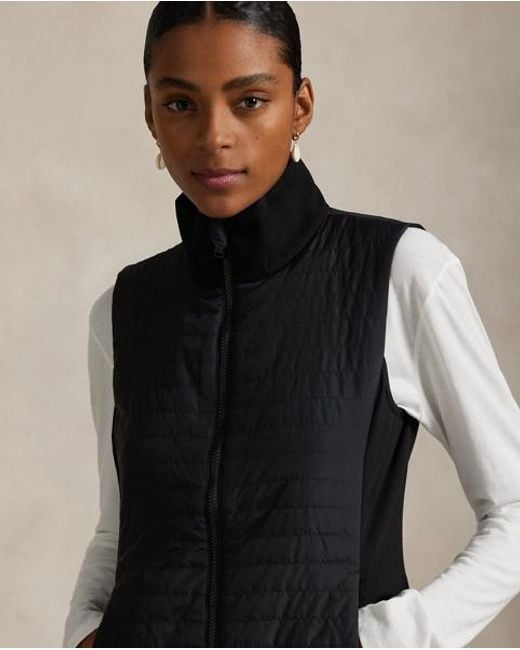 Ralph Lauren Black Hybrid Quilted Gilet