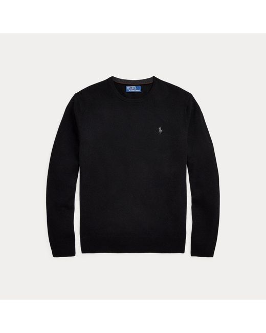 Polo Ralph Lauren Black Wool Crewneck Jumper for men