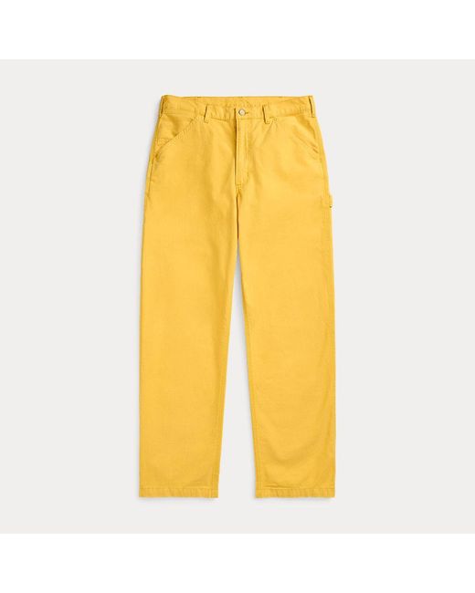 Pantaloni da lavoro a salopette in twill di Polo Ralph Lauren in Yellow da Uomo