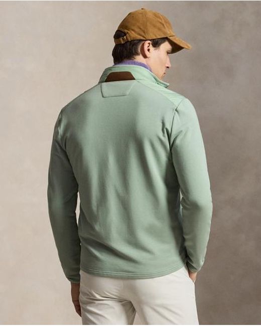Ralph Lauren Green Hybrid Mockneck Jacket for men