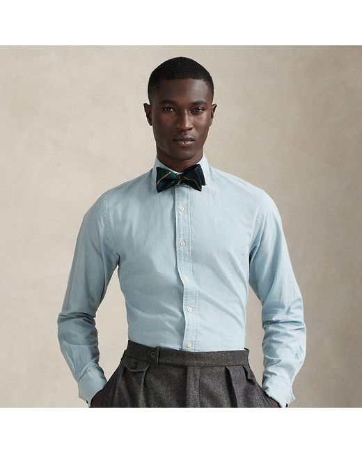 Polo Ralph Lauren Blue Custom Fit Chambray French Cuff Shirt for men