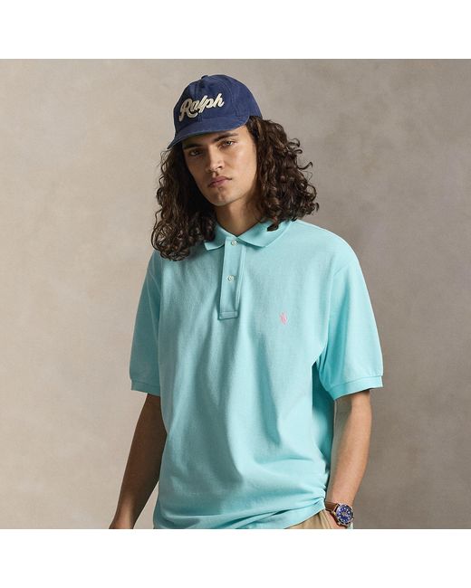 Ralph Lauren Blue The Iconic Mesh Polo Shirt for men