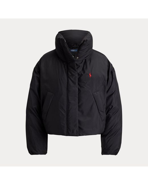 Polo Ralph Lauren Black Cropped Down Puffer Jacket
