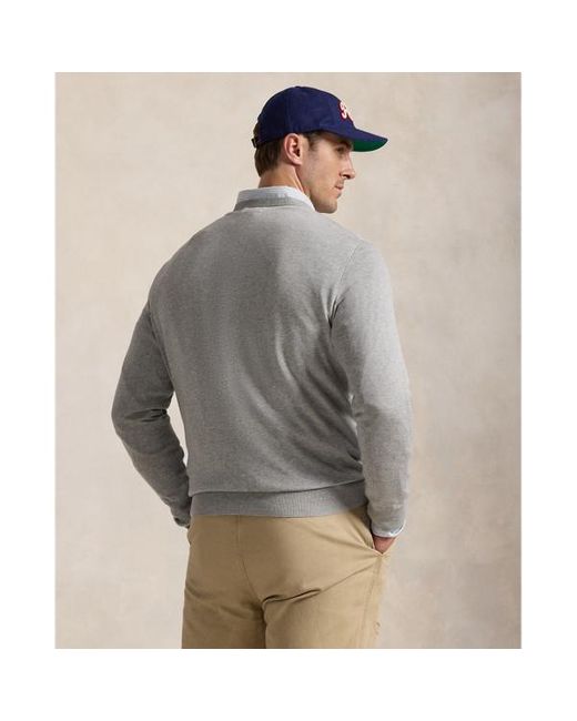 Ralph Lauren Gray Big & Tall - Monogram Cotton Jumper for men