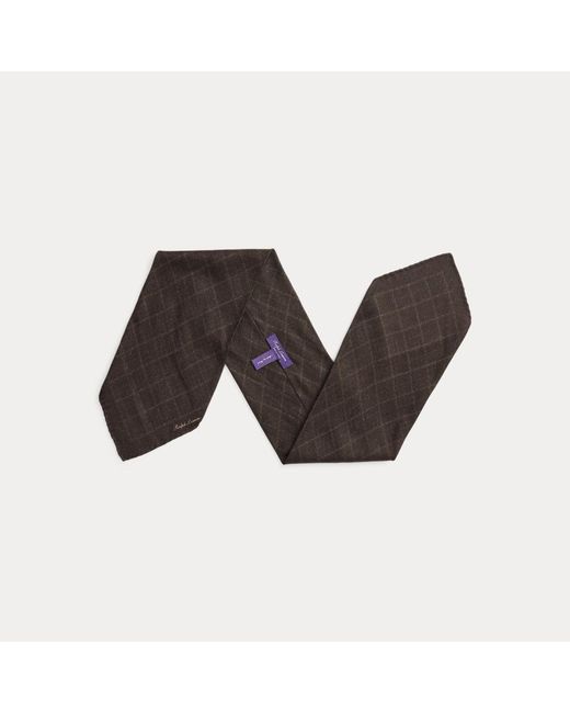 Foulard finestrato in cashmere e seta di Ralph Lauren in Black da Uomo