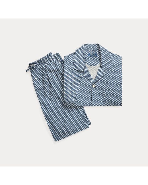 Pyjama en coton à poney distinctif Polo Ralph Lauren pour homme en coloris  Bleu | Lyst