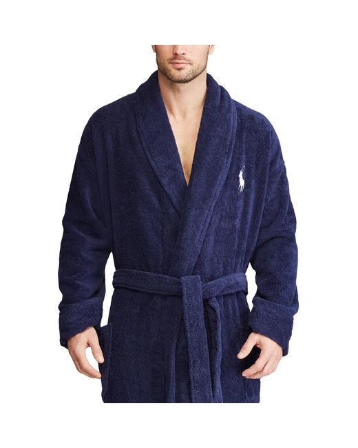 Big pony cotton terry robe Clearance