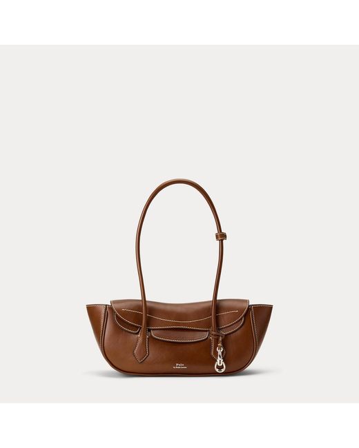Polo Ralph Lauren Brown Polo Blaze Small Shoulder Bag