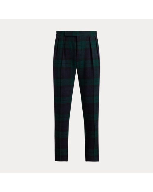 Polo Ralph Lauren Blue Plaid Tuxedo Trouser for men