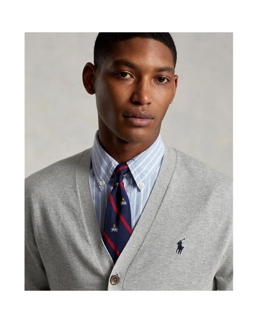 Polo Ralph Lauren Katoenen Vest Met V-hals in het Gray voor heren