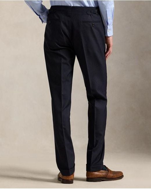 Polo Ralph Lauren Blue Polo Tailored Pinstripe Wool Suit for men