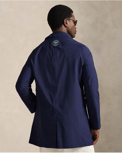 Polo Ralph Lauren Blue Wimbledon Umpire Walking Coat for men