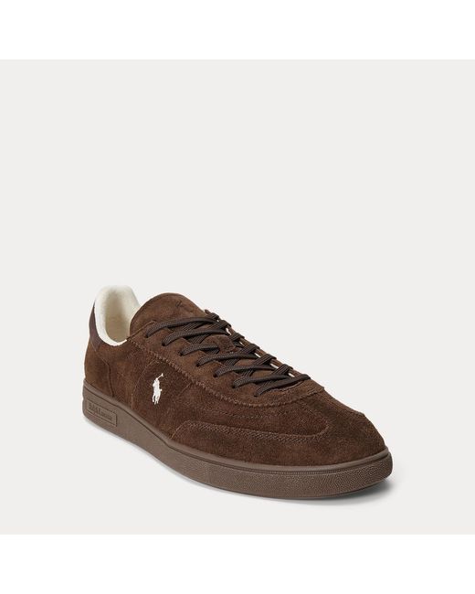 Polo Ralph Lauren Brown Bedford Suede Trainer for men