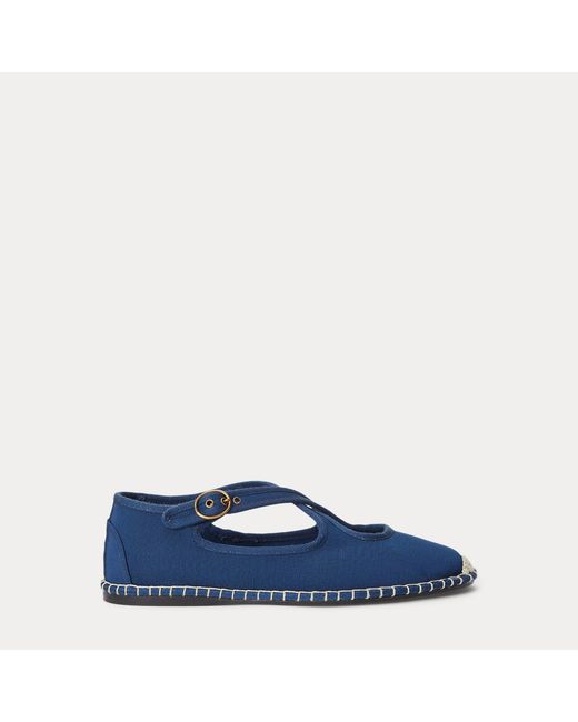 Polo Ralph Lauren Blue Grosgrain Mary Jane Espadrille