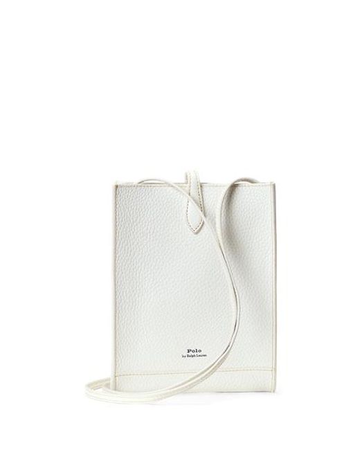 Polo Ralph Lauren White Polo Play Leather Pocket Crossbody