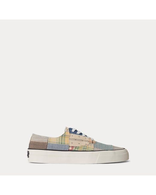 Polo Ralph Lauren Natural Keaton Patchwork Trainer for men