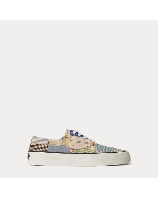 Polo Ralph Lauren Natural Keaton Patchwork Trainer for men