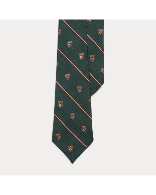 Ralph Lauren Green Vintage-inspired Striped Club Tie for men