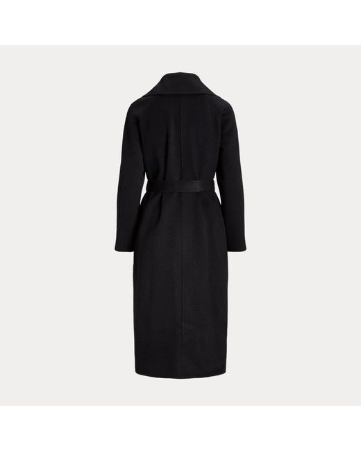 Ralph Lauren Collection Black Leonarda Wrap Coat