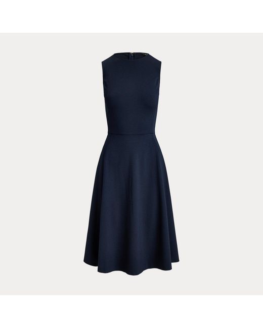 Ralph Lauren Blue Ponte Sleeveless Dress