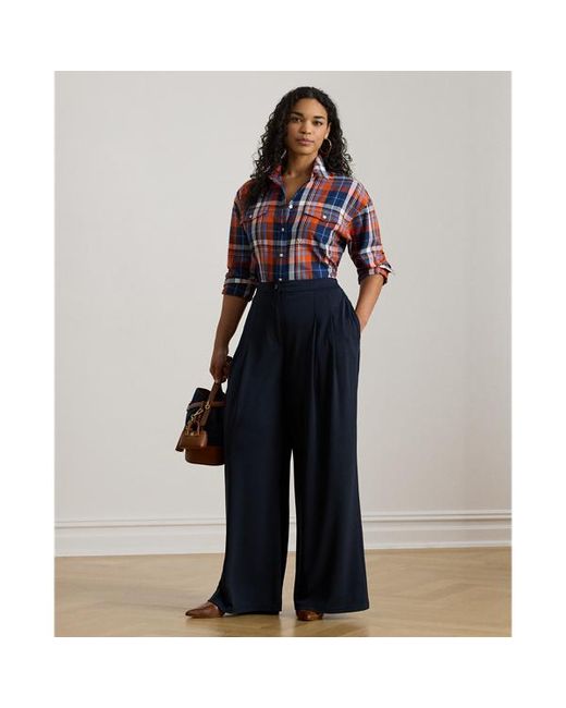 Ralph Lauren Blue Ralph Lauren Plaid Cotton Twill Shirt