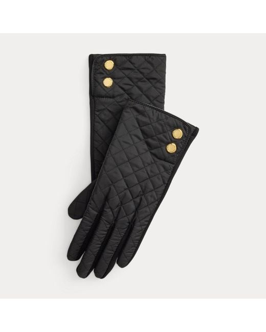 Ralph Lauren Black Ralph Lauren Diamond-Quilted Tech Gloves