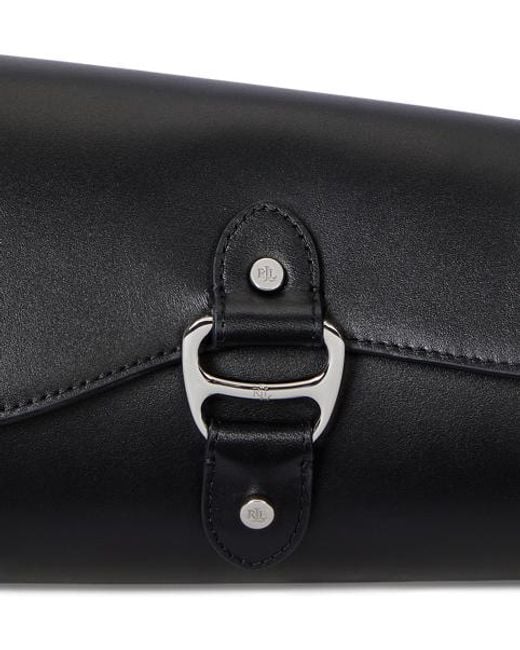 Ralph Lauren Black Leather Medium Tasha East-West Bag