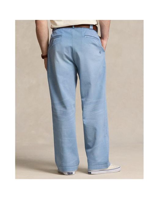 Pantaloni chino Big-Fit di Polo Ralph Lauren in Blue da Uomo