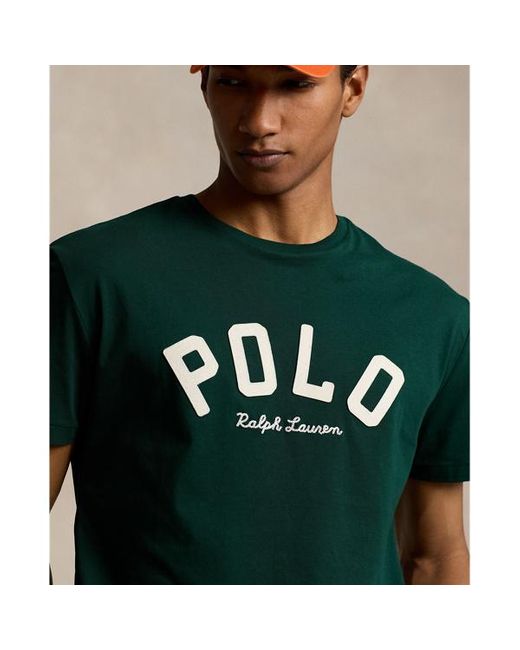 Polo Ralph Lauren Classic-Fit Jersey-T-Shirt mit Logo in Green für Herren