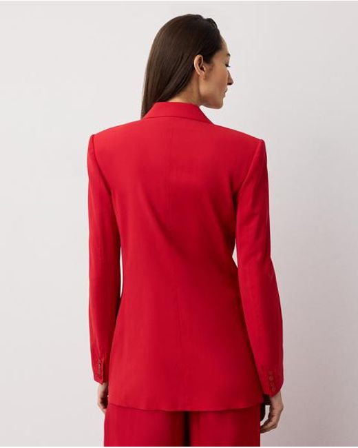 Ralph Lauren Red Ramona Wool-Blend Jacket
