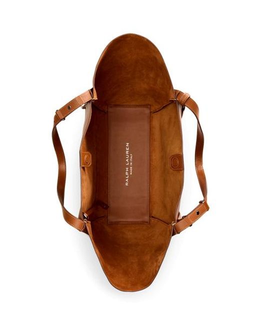 Ralph Lauren Brown Rl 888 Calfskin Tote