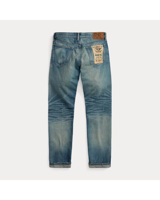 RRL Blue Slim Fit Ridgway Selvedge Jean for men