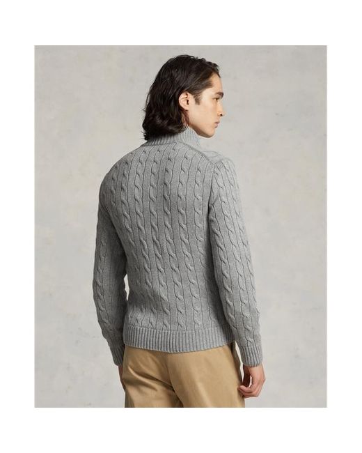 Ralph lauren grey zip jumper outlet