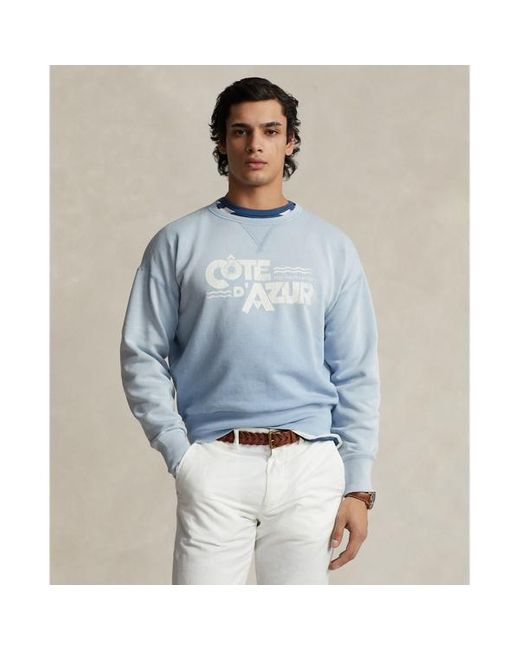 Polo Ralph Lauren Vintage-Fit Fleece-Sweatshirt mit Grafik in Blue für Herren