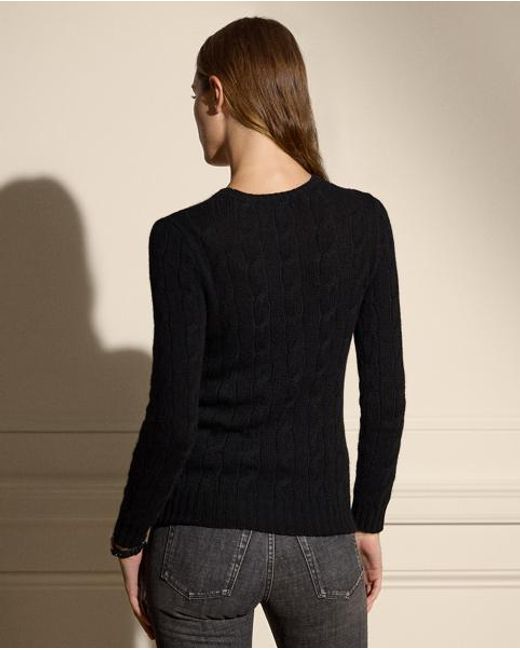 Ralph Lauren Black Cable-knit Cashmere Jumper