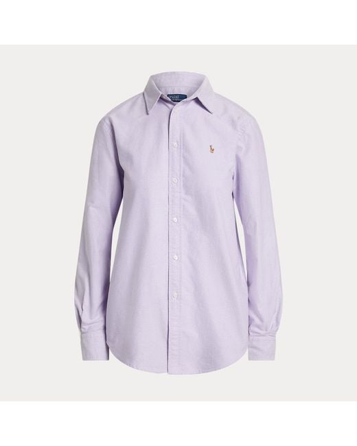 Polo Ralph Lauren Purple The Iconic Classic Fit Oxford Shirt