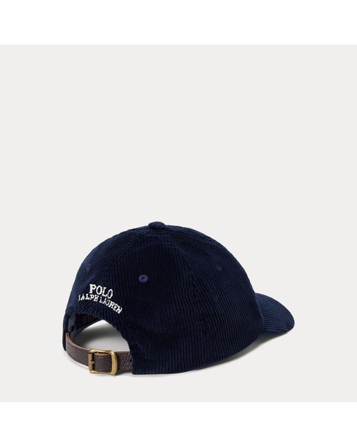 Polo Ralph Lauren Blue Corduroy Ball Cap