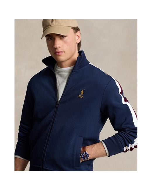 Polo Ralph Lauren Blue Double-knit Track Jacket for men