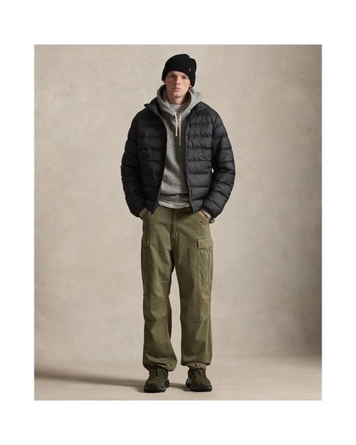 Polo Ralph Lauren Black The Colden Packable Down Jacket for men