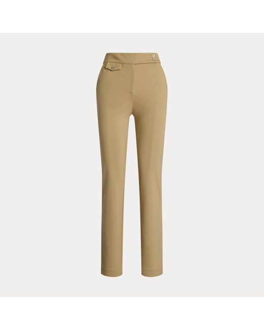 Ralph Lauren Natural Ponte Ankle Trouser