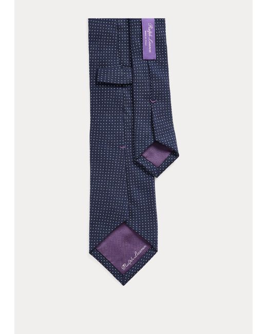 Cravatta in cashmere e seta a pois da Uomo di Ralph Lauren Purple Label in  Blu | Lyst