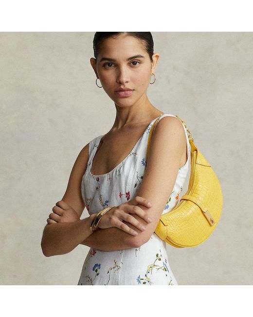 Ralph Lauren Polo Id Embossed Mini Shoulder Bag Lyst