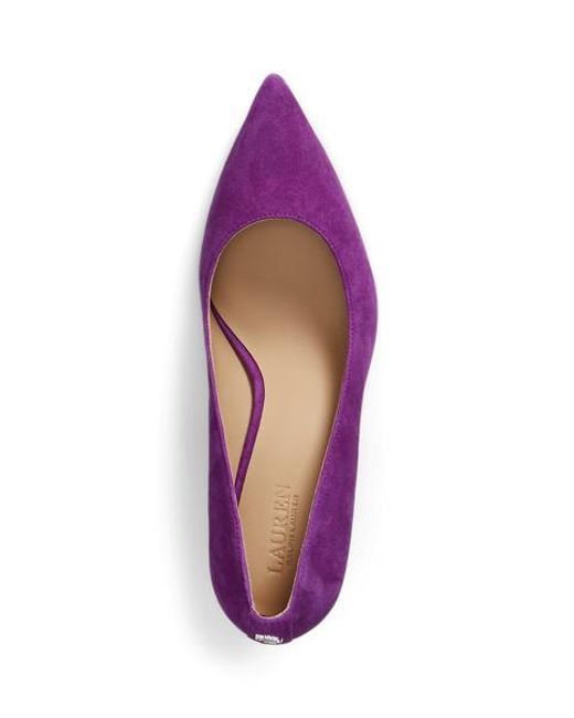 Zapato De Salón De Ante Lanette Ralph Lauren de color Purple