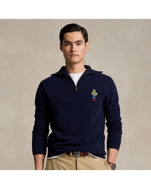 Polo ralph lauren men's polo bear sweater sales