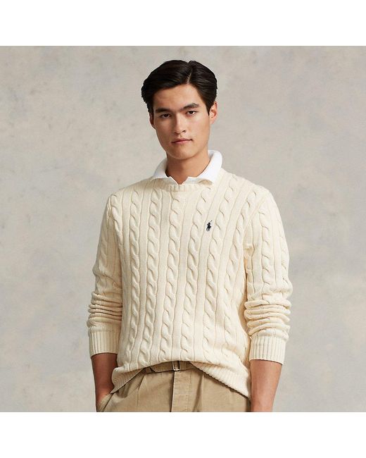 Polo Ralph Lauren Natural Cable-knit Cotton Jumper for men