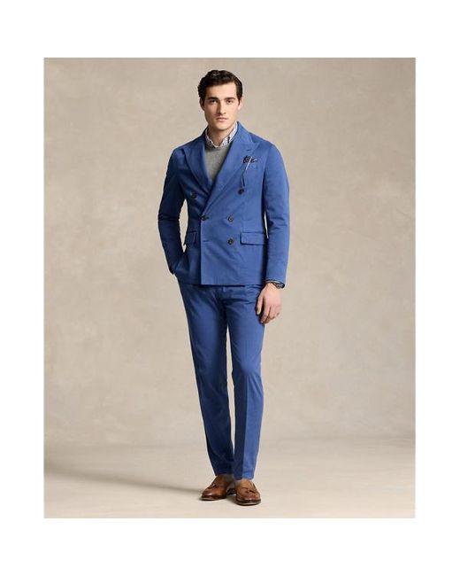 Polo Ralph Lauren Blue Stretch Chino Suit Trouser for men