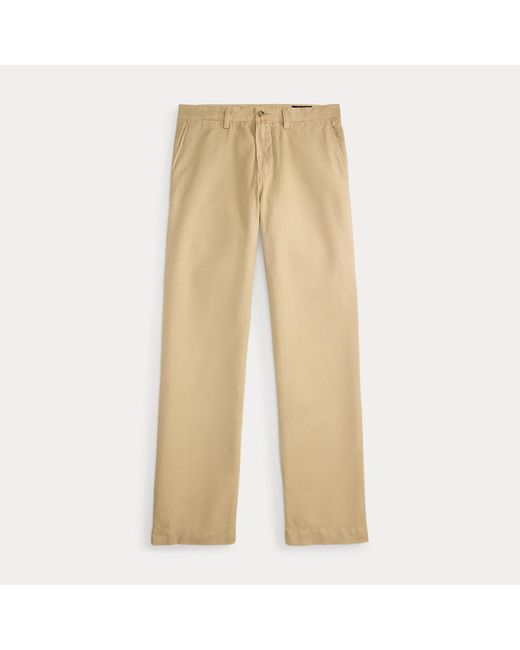 Polo Ralph Lauren Natural Bedford Classic Fit Linen-Cotton Trouser for men